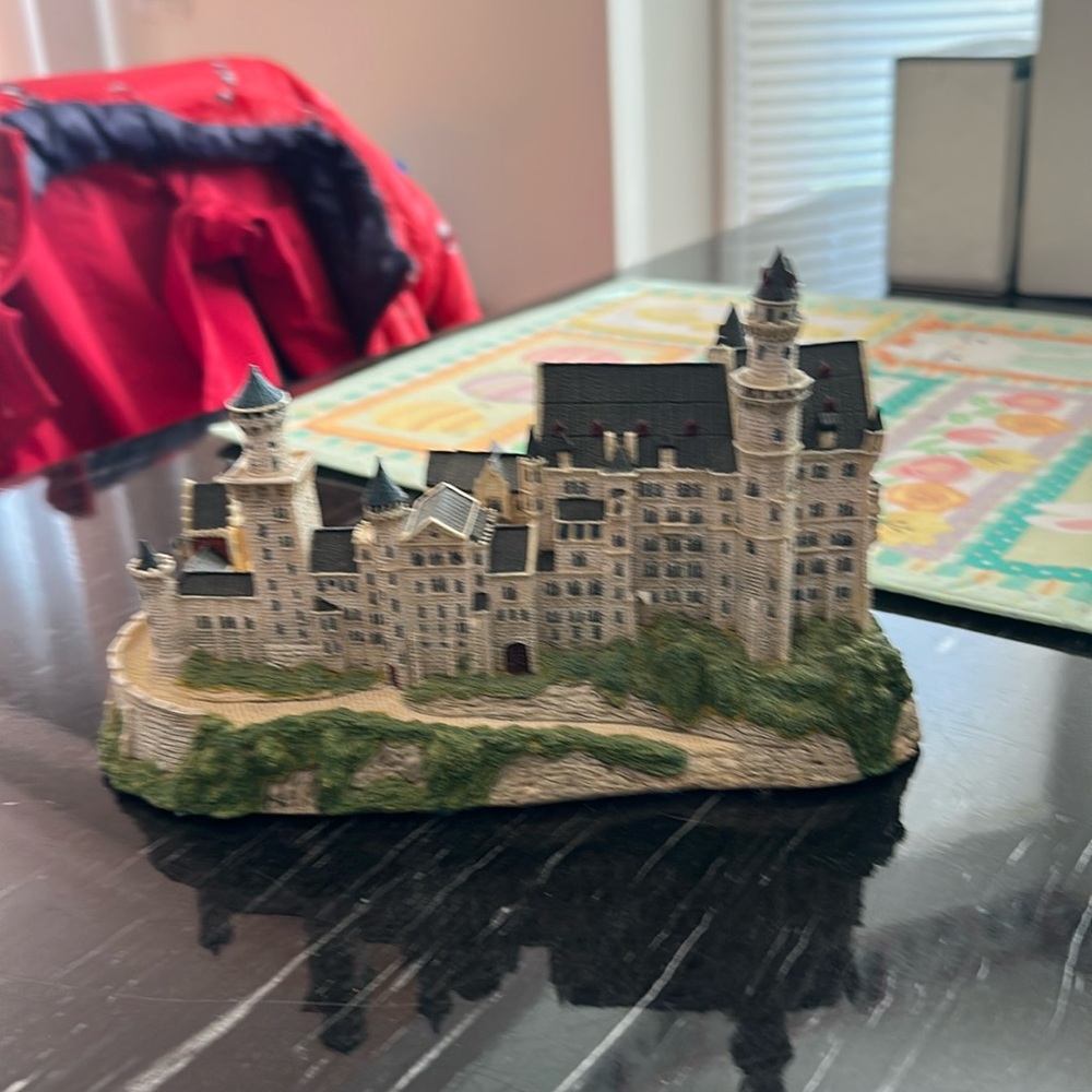 Collectible Neuschwanstein Castle figurine, from the Danbury Mint, 1993